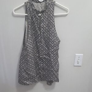 Zara Monochrome Sleeveless Blouse